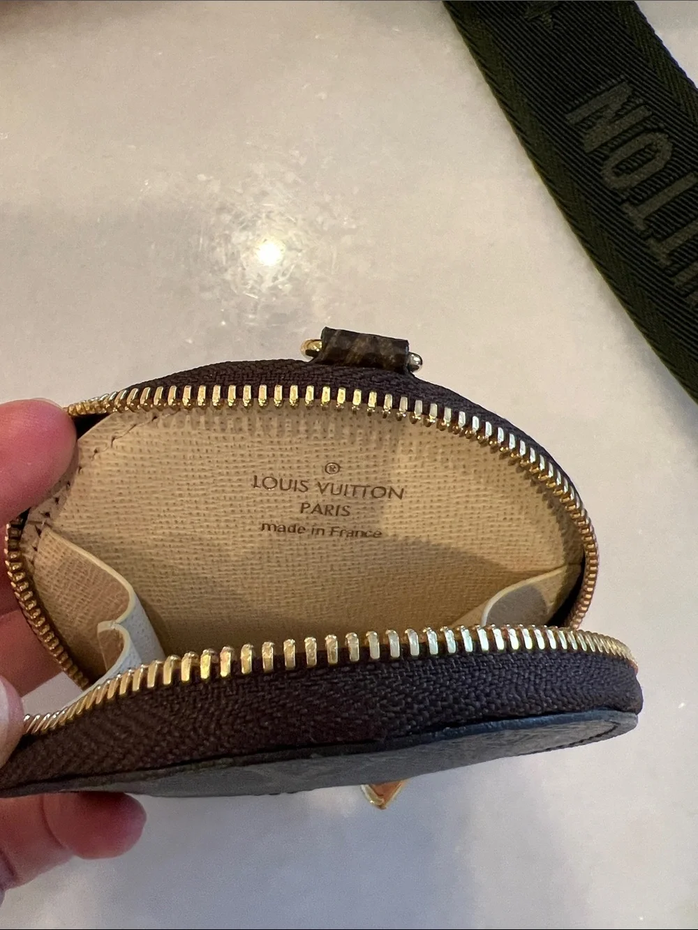 Louis Vuitton Monogram Multi Pochette Crossbody with Green Strap
